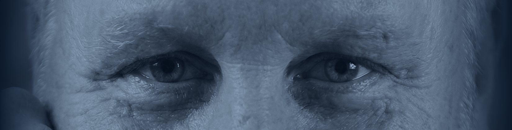 Nahaufnahme der Augen von Frédéric H. Egger, Gründer von Egger Communications