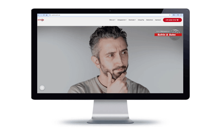 eine mobiloptimierte Website von Egger Communications