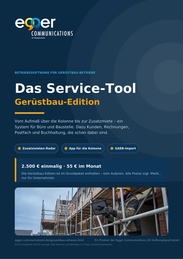Flyer Gerüstbau-Edition, Seite 1
