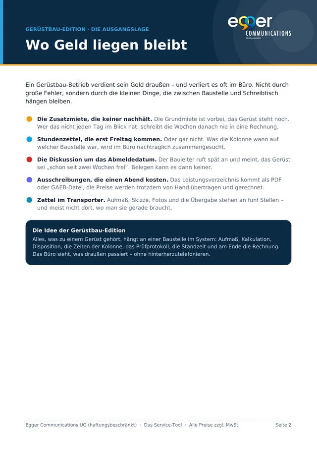 Flyer Gerüstbau-Edition, Seite 2