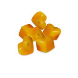 100% Bienenwachs in Herzform